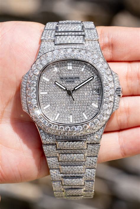 patek philippe gold nautilus|patek philippe nautilus full diamond.